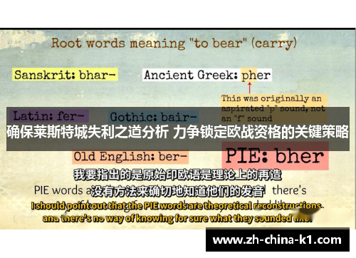 确保莱斯特城失利之道分析 力争锁定欧战资格的关键策略 确保莱斯特城失利之道分析 力争锁定欧战资格的关键策略